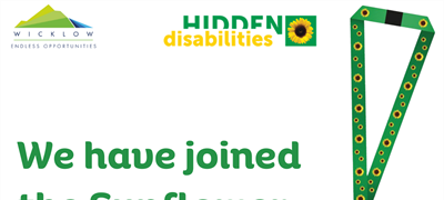 Launch of Hidden Disabilities Sunflower across Co Wicklow