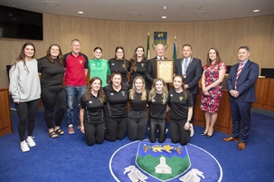 Twelve sporting groups and individuals honoured at a Civic Reception hosted by Wicklow...