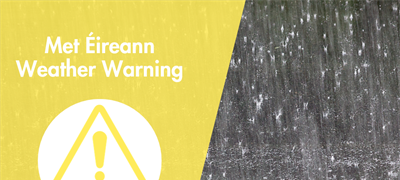 Status Yellow - Rain warning for Wicklow