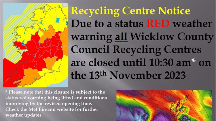 Recycling Centre Notice - Closure 13th November 2023