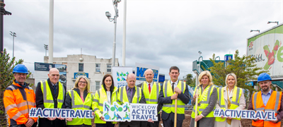 Minister for Transport Eamon Ryan TD turns the sod on a transformative new transport...
