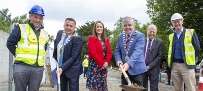 Cathaoirleach of Wicklow County Council, Councillor Paul O'Brien, Turns the SOD on the...