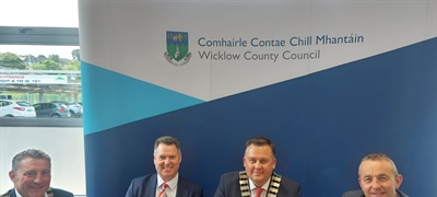 Wicklow County Council Signs Transfer Deed for the Purchase of 21-Acre Site Overlooking Magheramore Beach