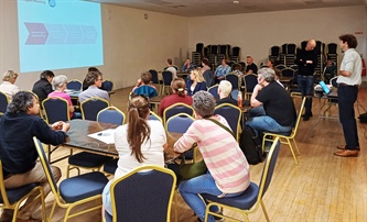 Community Engagement at the Launch of The Newtownmountkennedy Town Centre First Plan