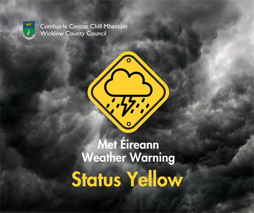Status Yellow - Thunderstorm warning -Valid: 12:25 Monday 14/07/2025 to 16:00 Monday 14/07/2025