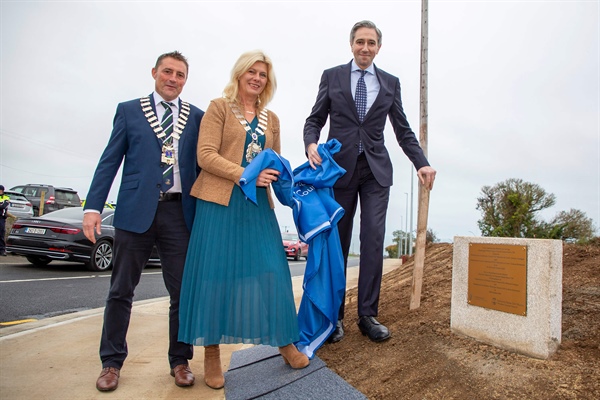Tánaiste Simon Harris Officially Opens The Rockey Road Improvement Scheme