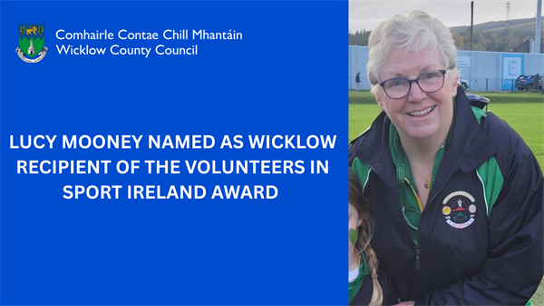 County Wicklow Volunteer Lucy Mooney celebrated with 2025 Volunteers in Sport Award