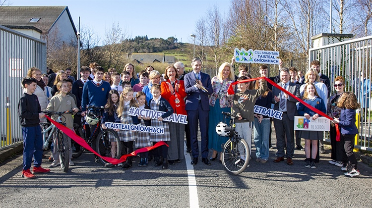 Tánaiste Simon Harris Officially launches the Safe Routes to School improvements Greystones
