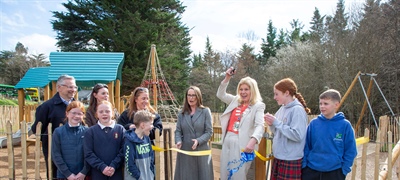 New playground opened at Bog Meadow, Enniskerry by Cathaoirleach Cllr. Melanie Corrigan