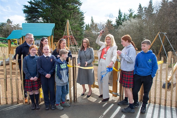 New playground opened at Bog Meadow, Enniskerry by Cathaoirleach Cllr. Melanie Corrigan