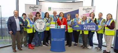 The launch of the reusable ‘Greystones Cup’ campaign