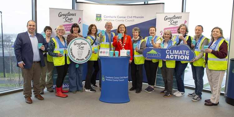 The launch of the reusable ‘Greystones Cup’ campaign