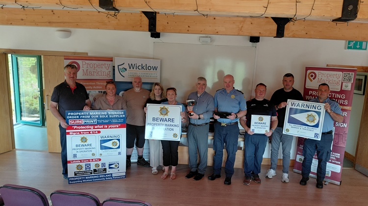 Wicklow Local Community Safety Partnership Acquires Property Marking Machine To Support Crime Prevention
