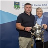 Coach Gary Duffy pictured with his uncle Cllr. Tom Fortune 