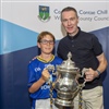 Fionn O'Gorman with Wicklow GAA Footbal Manager Oisin McConville