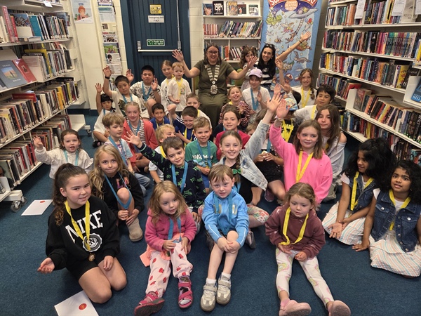 Celebrating a bumper summer of reading at Ballywaltrim Library