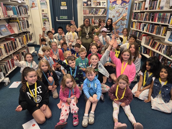 Celebrating a bumper summer of reading at Ballywaltrim Library